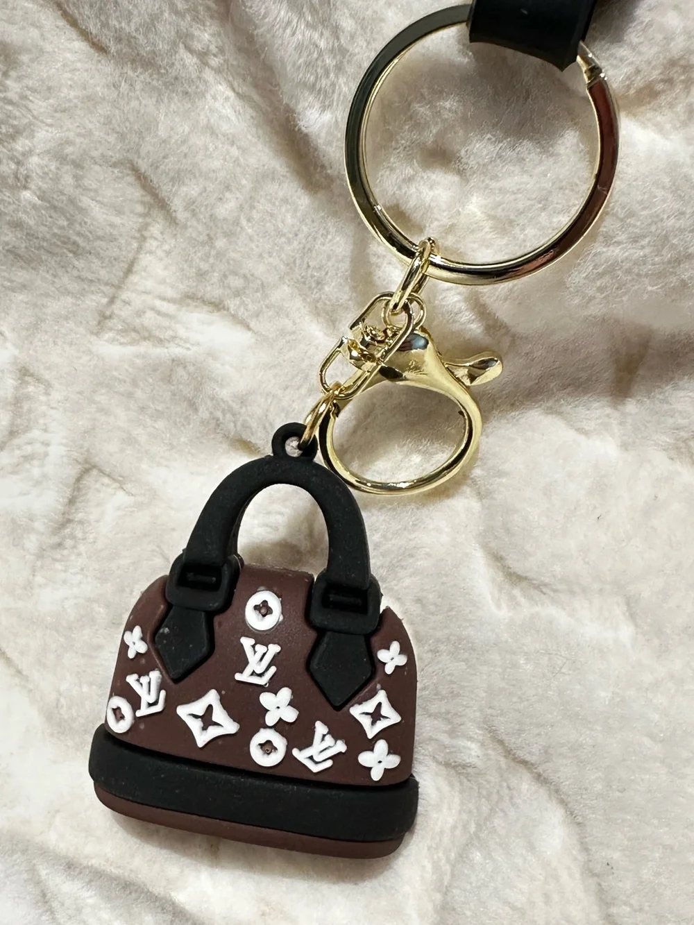 LV Keyflob Bagclip plastic with Gold Hardware NEW